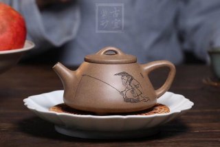 《石瓢》宜興紫砂壺實力派名家原礦石瓢紫砂茶具青段壺 《石瓢》宜興紫砂壺實力派名家原礦石瓢紫砂茶具青段壺