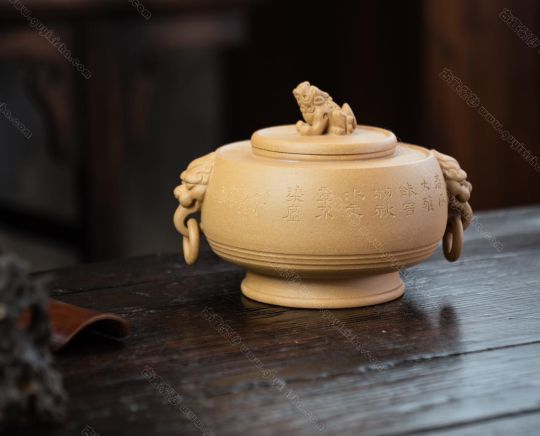 雙耳獸首汲古茶倉 雙耳獸首汲古茶倉