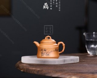 《雙線竹鼎彩繪》 《雙線竹鼎彩繪》